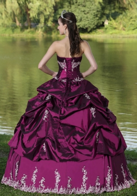 New Style Quinceanera Dress Party Wear With Appliques Decorate