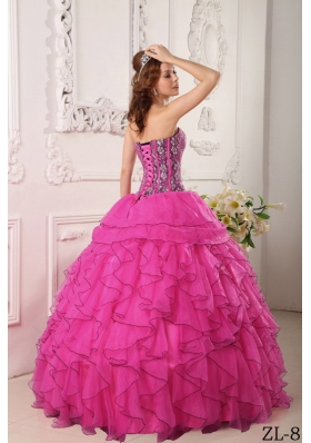 Sweetheart Beaded Decorate Bodice Quinceanera Dress for Spring