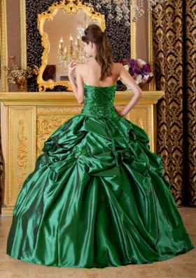 2014 Ball Gown Strapless Quinceanera Dresses with Appliques