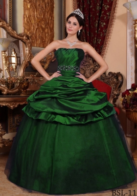 2014 Elegant Spring Beaing Quinceanera Dresses with Strapless