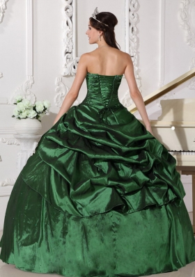 Beading Ball Gown 2014 Spring Quinceanera Dresses with Strapless