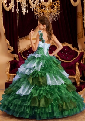 Perfect Princess One Shoulder Quinceanera Dresses with  Ruffles