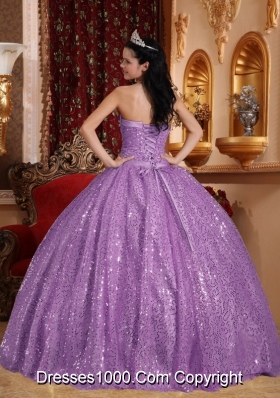 Ball Gown Sweetheart Beading Sweet Sixteen Quinceanera Dresse with Sequins