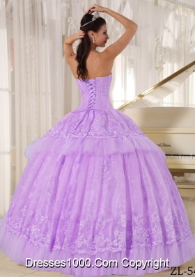 Beautiful Ball Gown Sweetheart Organza Quinceaneras Dress with Appliques