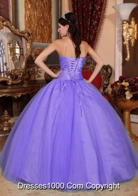 Sweetheart Tulle and Taffeta Beading and Ruching Sweet Sixteen Dresses