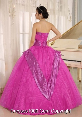 Beaded Decorate Bodice Strapless Quinceanera Gowns in Full Length