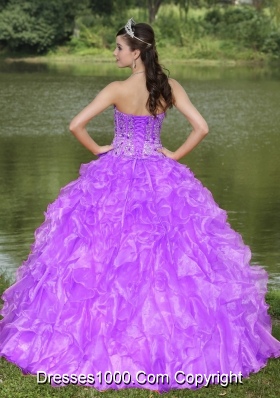 Clearance Beading and Ruffled Layers Quinceanera Dress With Sweetheart