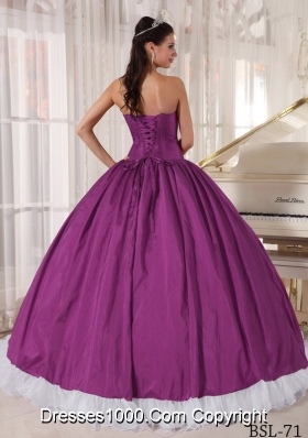 Purple Ball Gown Quinceanera Dresses with Beading