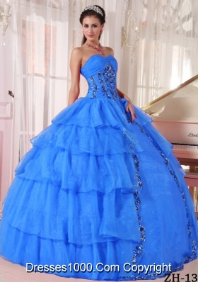 Cheap Quinceanera Dress Puffy Sweetheart with Paillette For 2014