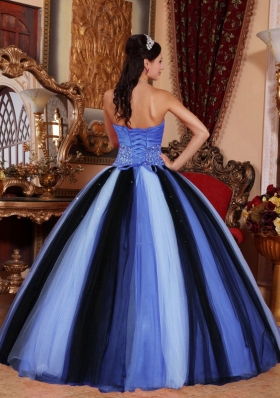 The Super Hot Multi-colored Puffy Sweetheart for 2014 Beading Quinceanera Dress