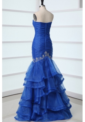 Pretty Beading Off The Shoulder Style Prom Evening Dress