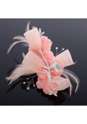 Beautiful Feather Watermelon Pearl Feather Fascinators