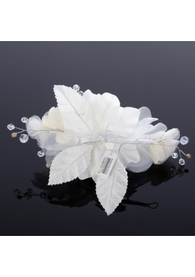 Beautiful Pearls Blue Tulle Fascinators Hair Flower