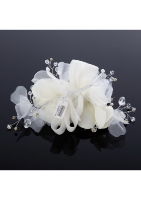 Beautiful Tulle Lilac 2014 Hair Flower with Rhinestone