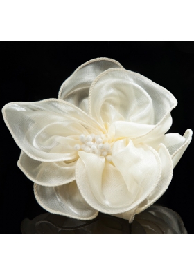 Cheap Organza Champagne Fascinators for Special Occasion