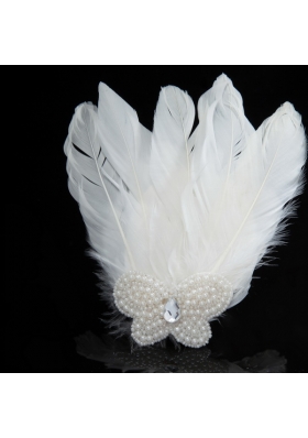 Unique White Pearl Feather for Wedding