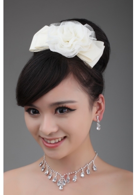 White Tulle Cheap Hairpins Birdcage Veils with Lace