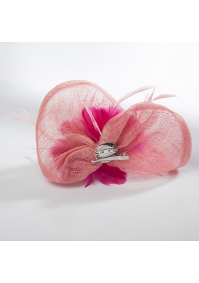 2014 Feather Tulle Red Hair Ornament for Women