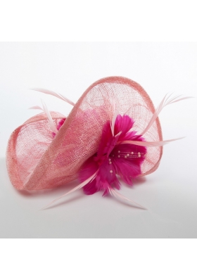 2014 Feather Tulle Red Hair Ornament for Women