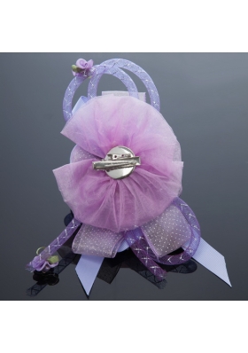 2014 Pretty Beading Tulle Lavender Hair Ornament