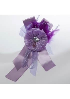 Beautiful Lavender Tulle Feather Hair Ornament