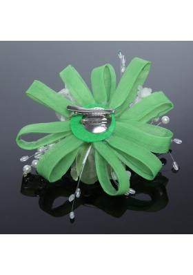 Elegant Feather Tulle Fascinators with Imitation Pearls