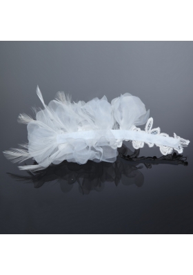 Fashionable Feather Tulle Rhinestone Fascinators for Women