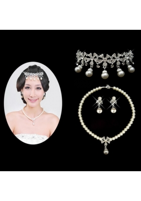 Beautiful Alloy With Rhinestone/Imitation Pearls Ladies' Jewelry Sets