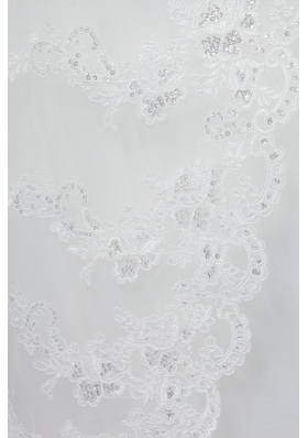 Discount Two-Tier Classic Wedding Veils with Lace Edge