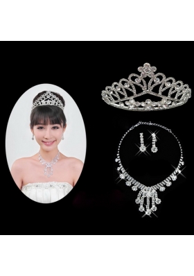 Elegant Alloy With Rhinestone Ladies' Jewelry Sets