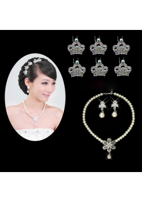 Elegant Alloy/Rhinestones With Imitation Pearls Women's Jewelry