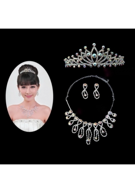 Gorgeous Alloy With Rhinestone Ladies' Jewelry Sets