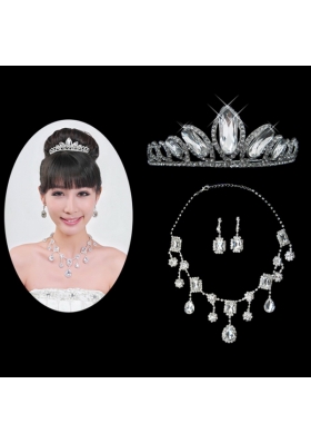 Gorgeous Alloy With Rhinestone Ladies' Jewelry Sets