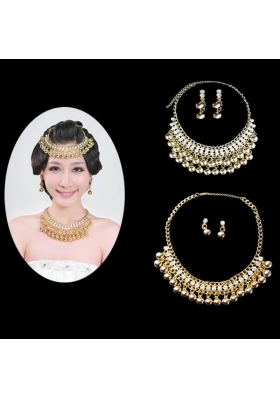 Gorgeous Vintage Style Alloy Plated Ladies' Jewelry Sets Including Necklace And Earrings