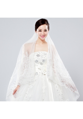 Two-Tier Lace Edge Wedding Veil for Wedding Party