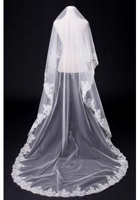 Two-Tier Tulle Drop Veil Bridal Veils for Wedding Party