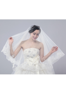 Two-Tier Tulle Drop Veil Bridal Veils for Wedding Party