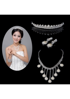 Gorgeous Alloy With Rhinestone Ladies' Jewelry Sets