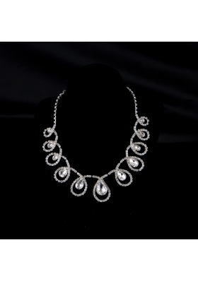 Luxurious Alloy With Rhinestone Crystal Ladies' Jewelry Sets