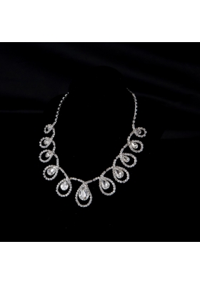 Luxurious Alloy With Rhinestone Crystal Ladies' Jewelry Sets