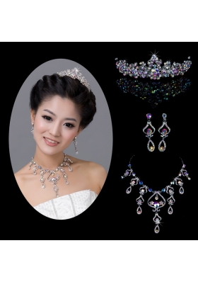 Multi-colored Alloy With Rhinestone Ladies' Jewelry Sets