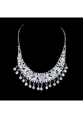 Shimmering Alloy With Rhinestone Ladies' Jewelry Sets