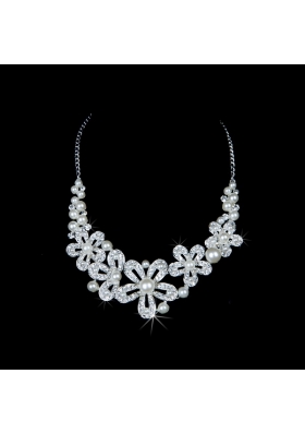 Splendid Alloy With Rhinestone Pearl Ladies' Jewelry Sets