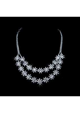 Stunning Alloy With Rhinestone Jewelry Sets for Dignified Women