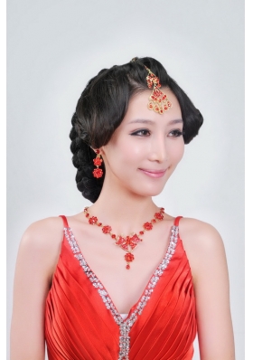 Alloy With Clear Rhinestone Ladies' Jewelry Sets
