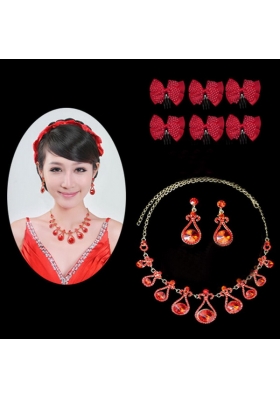 Beautiful Alloy With Crystal Women's Jewelry Sets