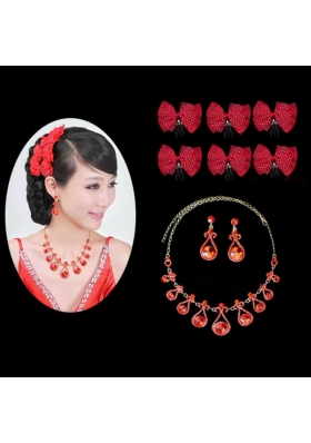 Beautiful Alloy With Crystal Women's Jewelry Sets