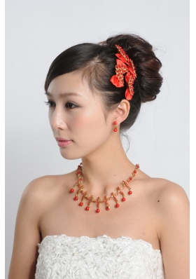 Elegant Alloy With Pearl Rhinestone Jewelry Sets