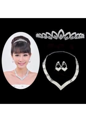 Elegant Alloy With Rhinestone Ladies' wedding Jewelry Sets