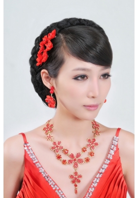 Fashional Alloy With Rhinestone Ladies' Jewelry Sets